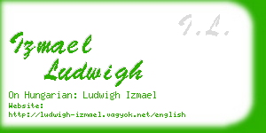 izmael ludwigh business card